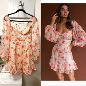 Selfie Leslie Catch Feelings Sweetheart Neckline Dot Trim Dress
